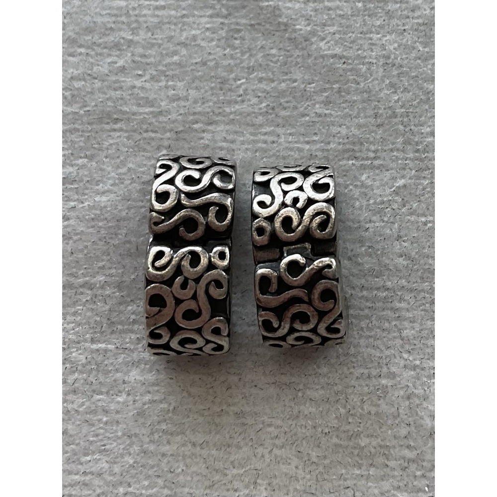 retired Pandora sterling silver S clip charm Lot Of 2 ALE 925 Sterling Silver